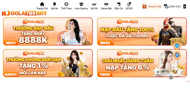 Các chương trình khuyến mãi nạp tiền mỗi ngày