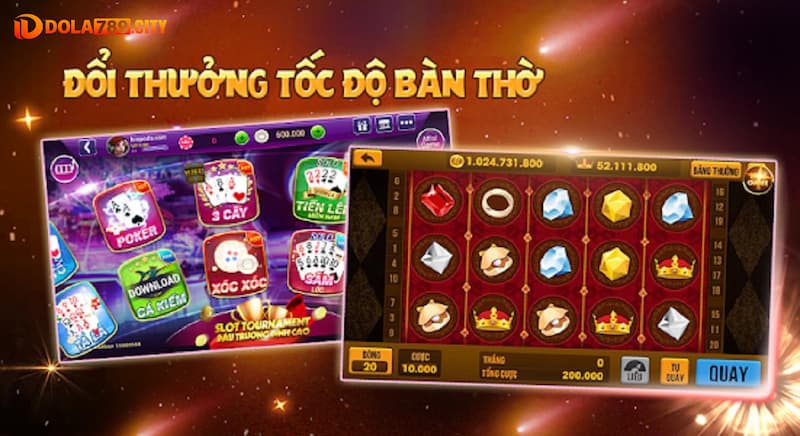 Giao dịch nhanh chóng khi thắng lớn game slot Dola789